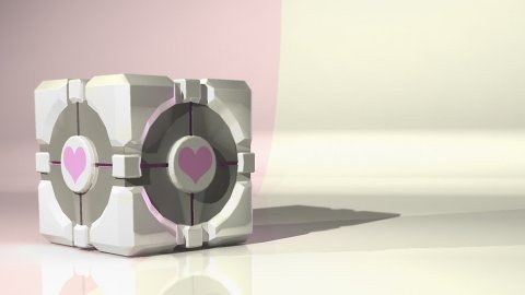Weighted Companion Cube, by way of Rock, Paper, Shotgun